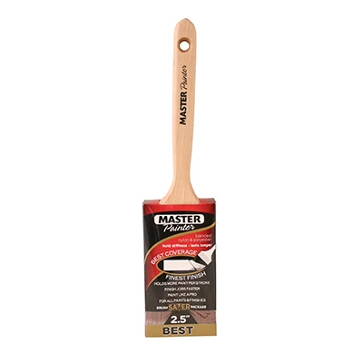 Flat Sash Paint Brush, 2.5 Inch, High-Quality Bristles for Smooth Finish