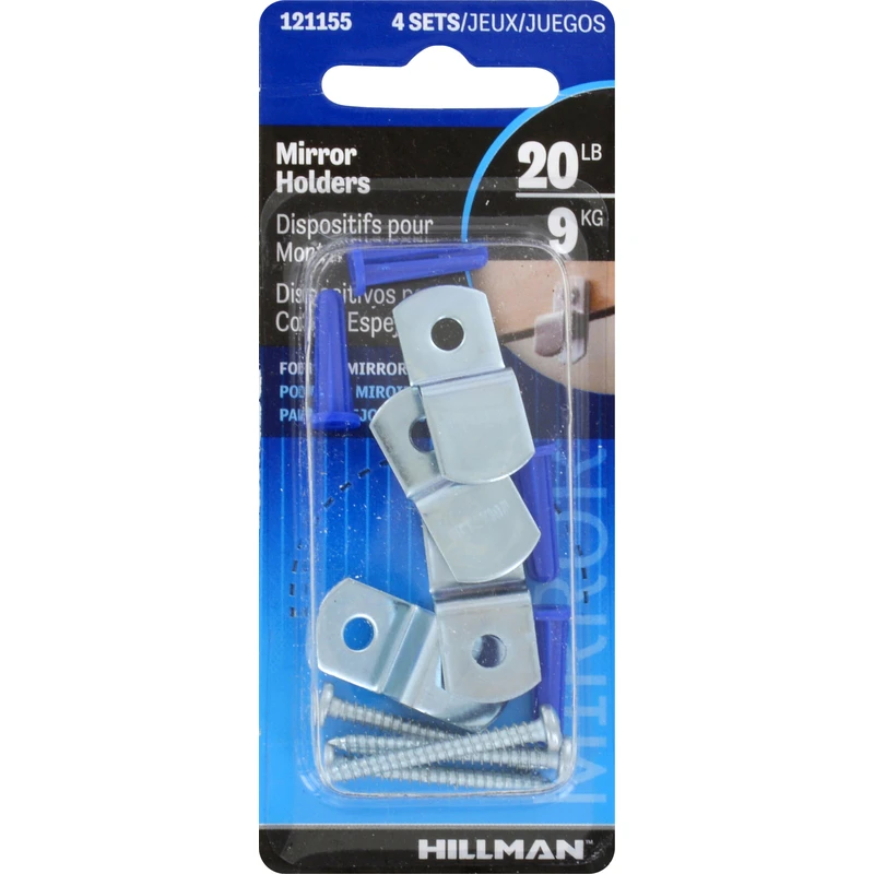 Mirror Holder & Anchor, 4-Pk.