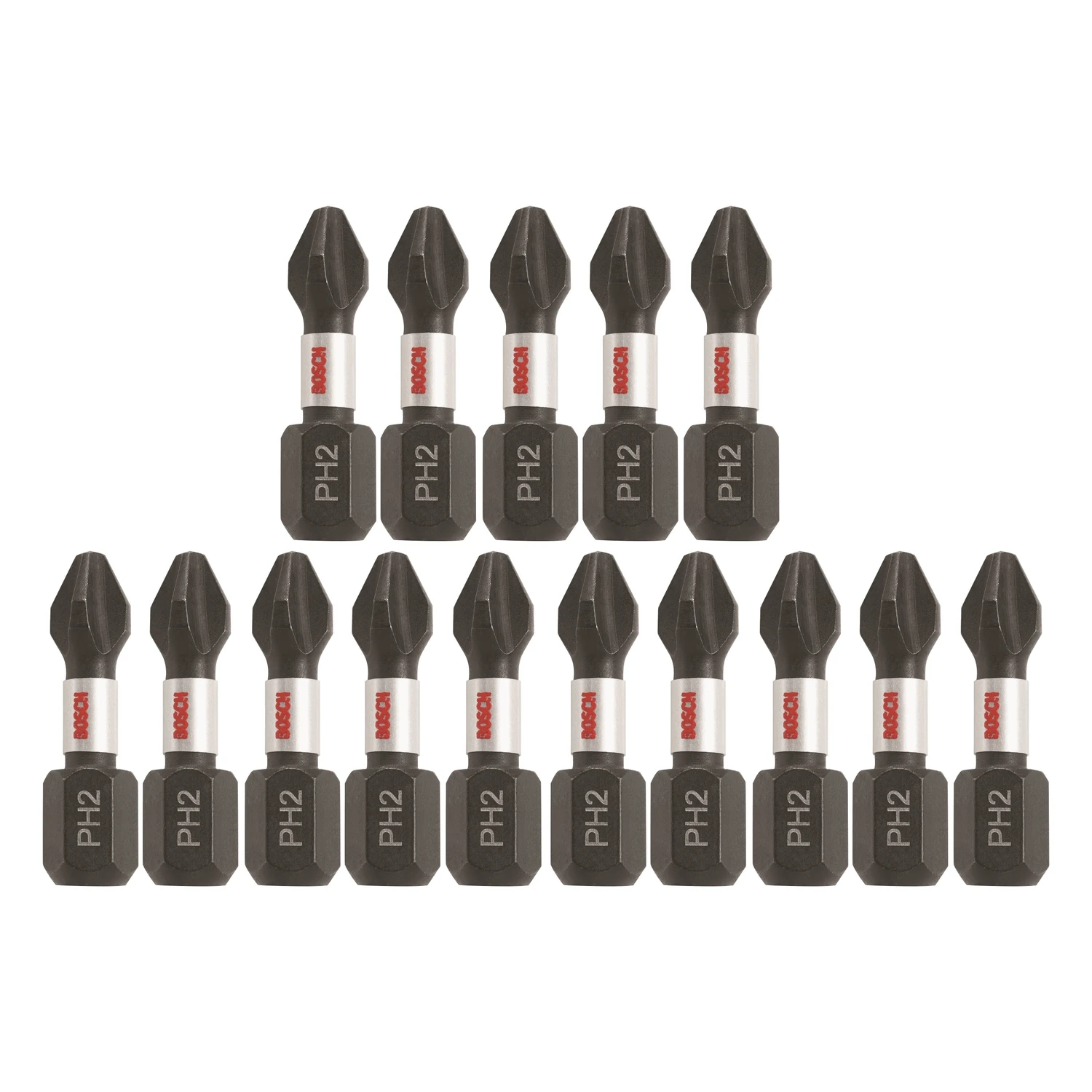 Impact Tough Insert Bit, #2 Phillips, 1 In., 15-Pk.