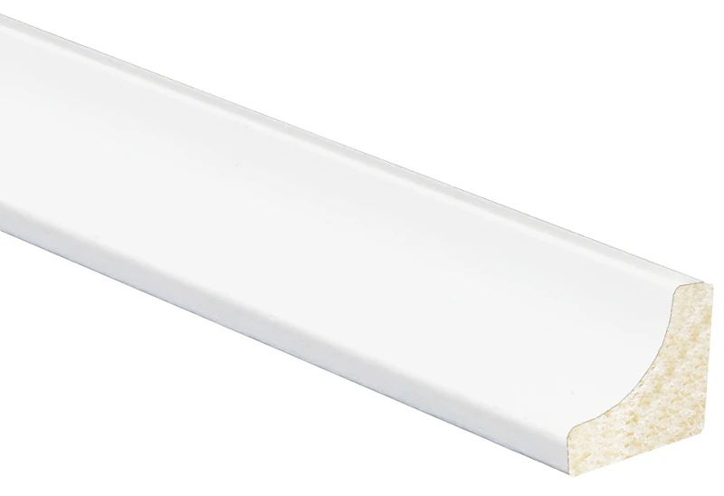 11/16 In. W X 11/16 In. H X 8 Ft. L Crystal White Cove Molding