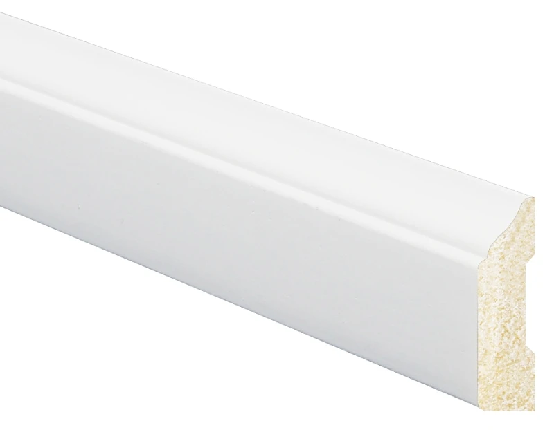 3/8 In. W X 1-5/16 In. H X 7 Ft. L Crystal White Polystyrene Stop Molding