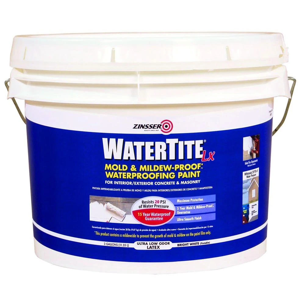 3 Gallon Watertite Lx Low Voc Mold And Mildew-proof Waterproofing Paint