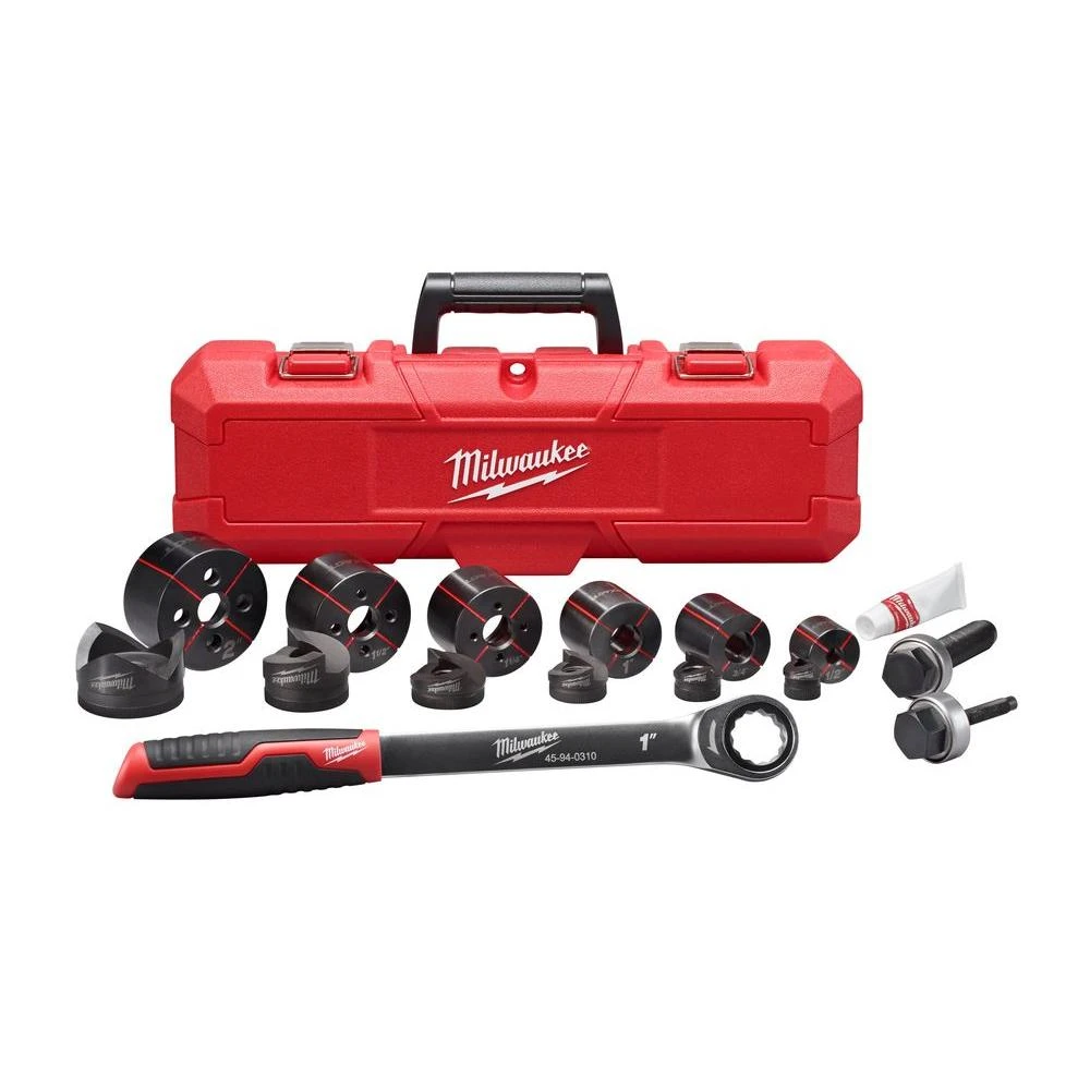1/2 In. X 2 In. Hand Ratchet Knockout Set Model 49-16-2694