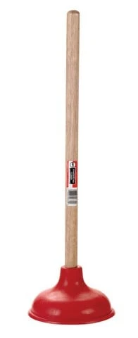 090330 6 In. Force Cup Plunger, 18 In. Handle, 12 Pk