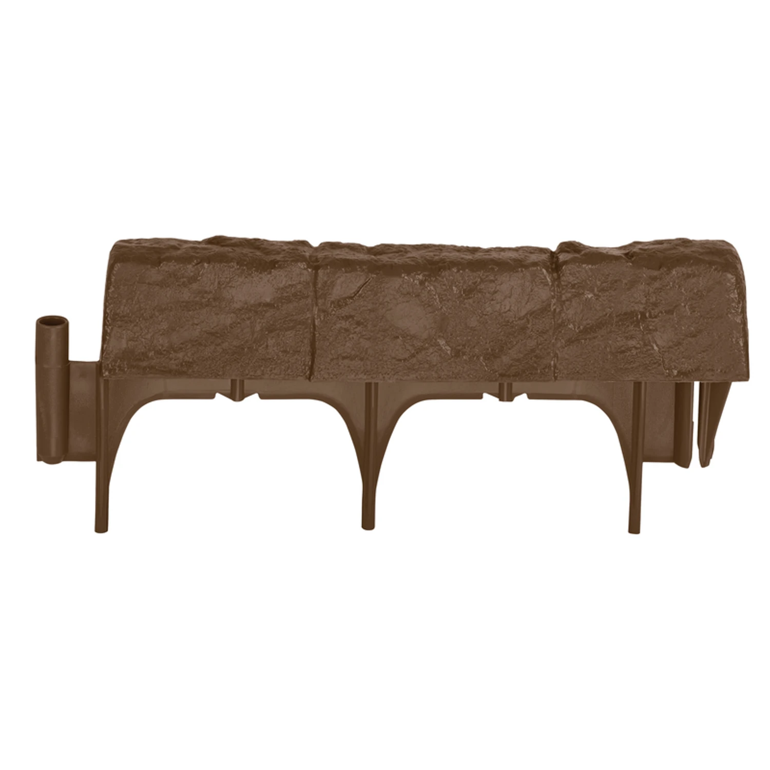 12 In. L X 5.75 In. H Brown Resin Decorative Garden Border Edging Kit