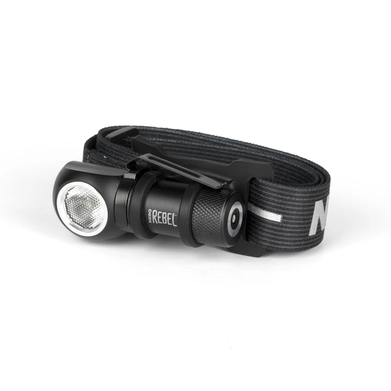 Nebo REBEL 600 lumens Black LED Head Lamp CR123A Battery