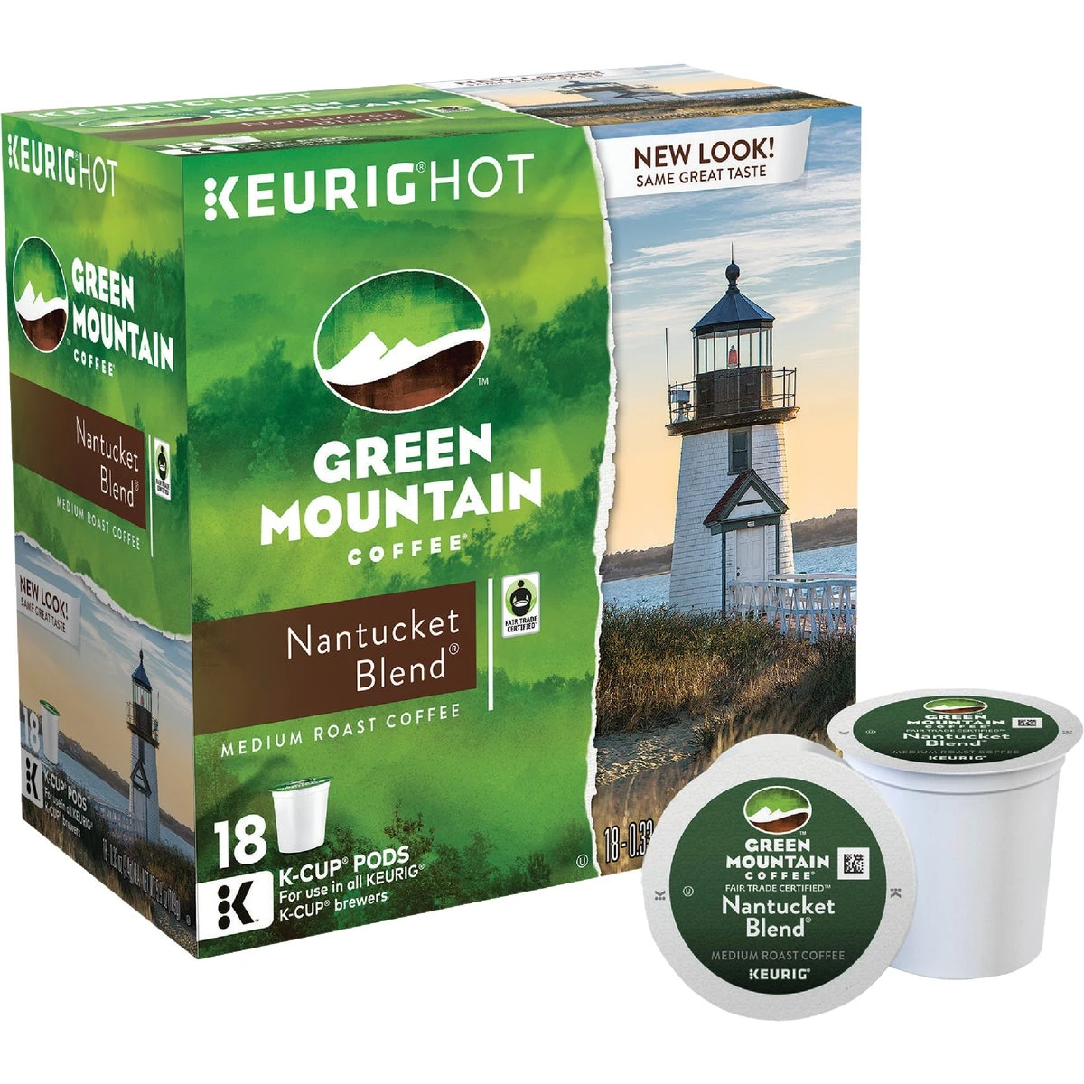 Keurig Green Mountain Coffee Nantucket Blend Medium Roast Coffee K-Cups 18 pk