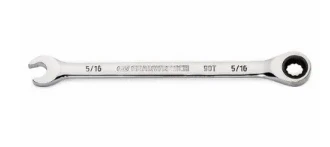 5/16 In. 90-tooth Combination Ratcheting Wrench, 12-point Design