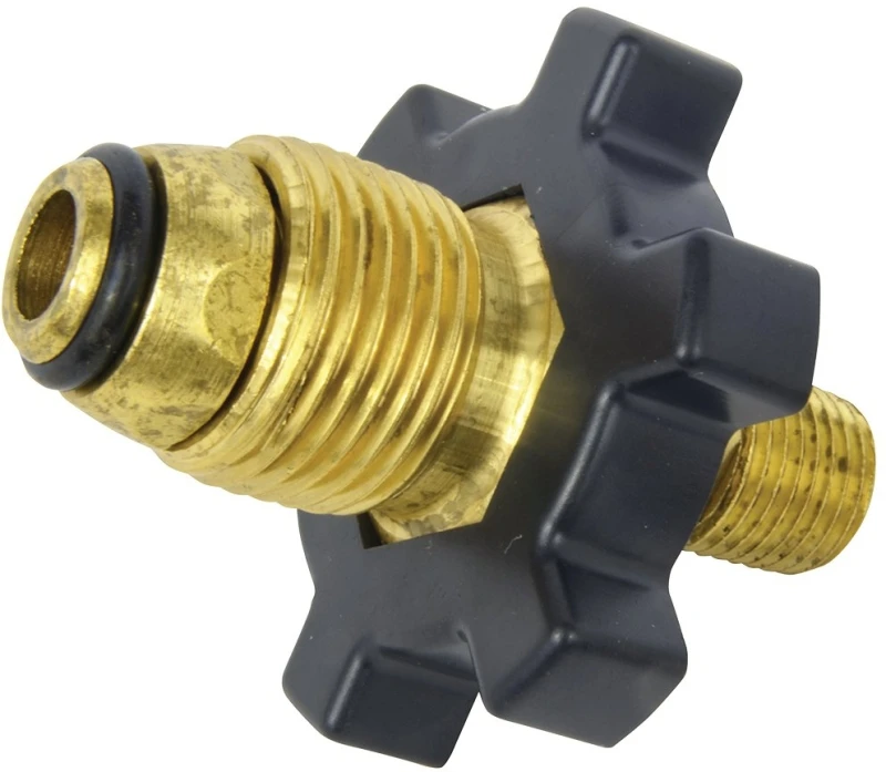 Brass Excess Flow Pol X 1/4 In. Male Propane Fitting Regulator