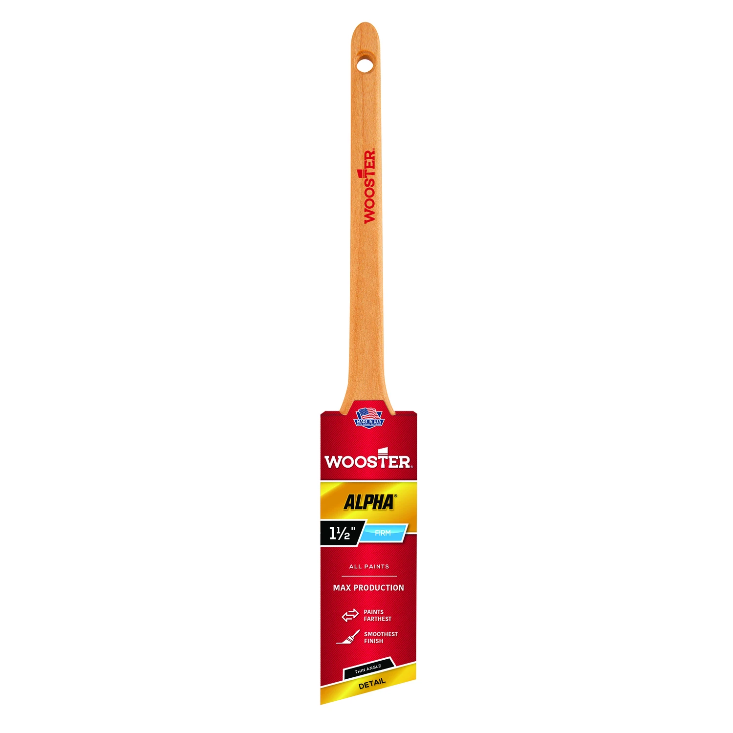 Alpha 1-1/2 Inch Thin Angle Sash Paint Brush - Model 4230-1 1/2