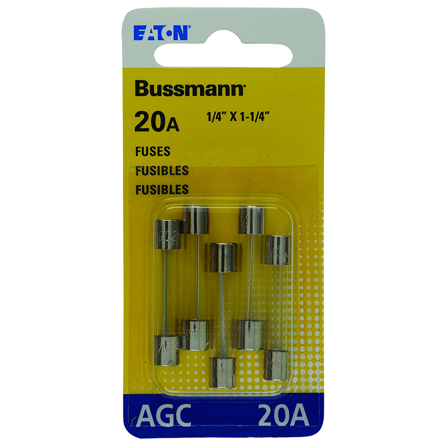 Automotive Fuses, Glass Tube, 20-Amp, 1/4 x 11/4 In., 5-Pk.
