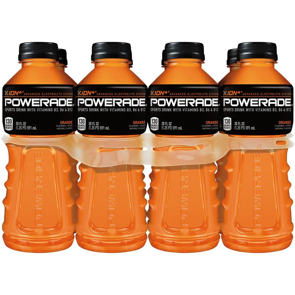 Orange Sports Drink, 20 Fl Oz, 8-pack, Electrolyte Enhanced With B Vitamins