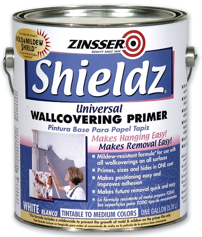 Shieldz Universal White Wallpaper Primer, 1 Gallon, Model 2501