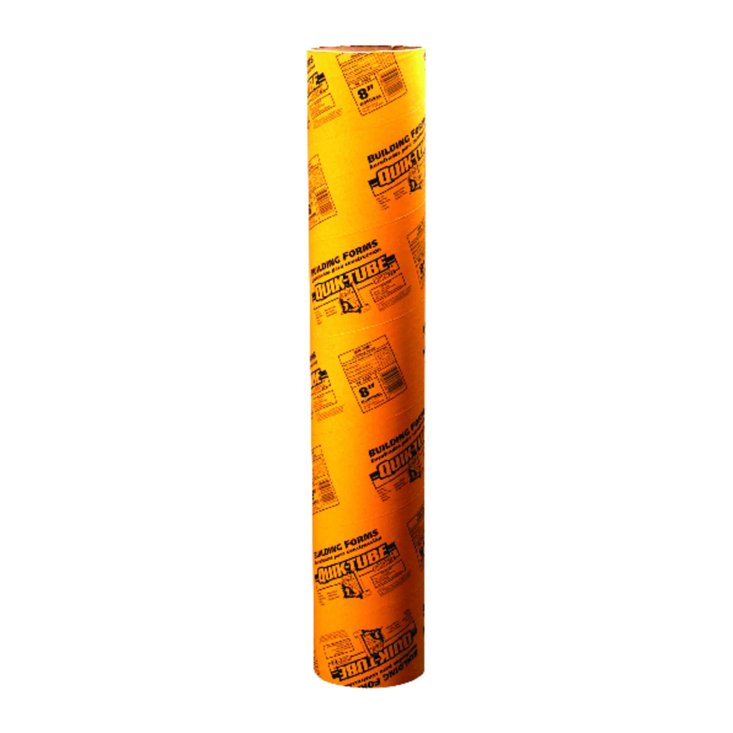 Quik-tube 8" X 4' Rigid Fiber Concrete Form Tube For Decks & Mailboxes