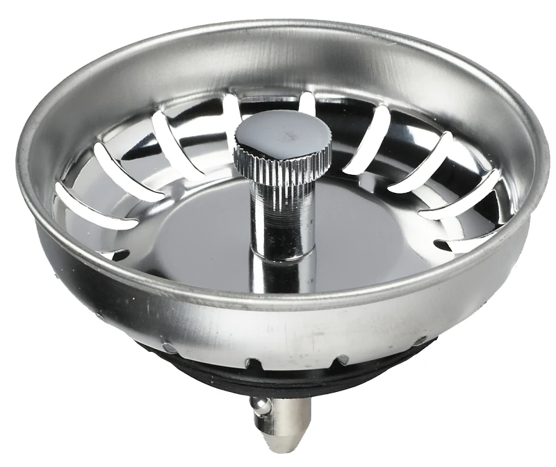 81091 3-1/2 Inch Stainless Steel Post Lock-in Basket Strainer