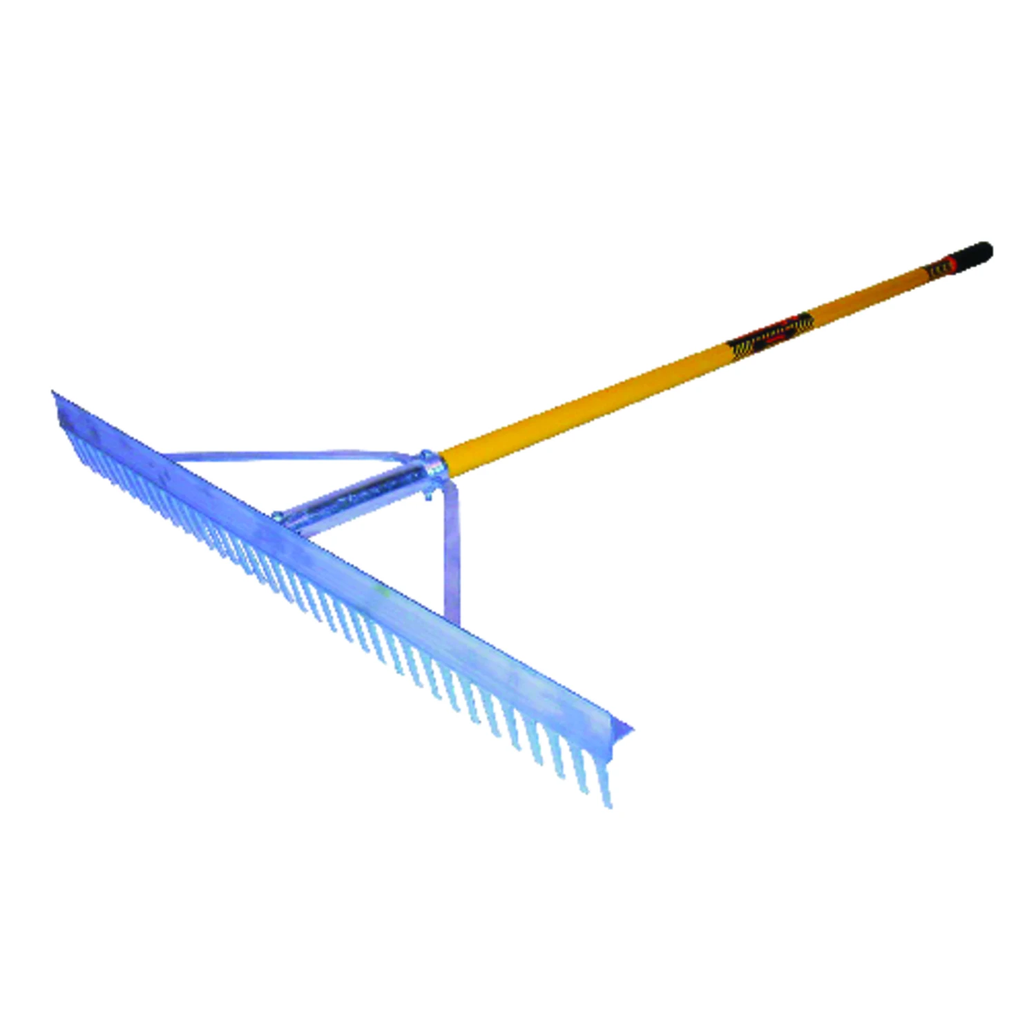 S600 Power 67 In. Aluminum Landscape Rake With 36 Tines And Fiberglass Handle
