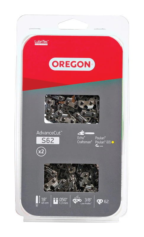 Chainsaw Chain, 91VG, Low Profile Xtraguard Premium C-Loop, 18 In., 2-Pk.