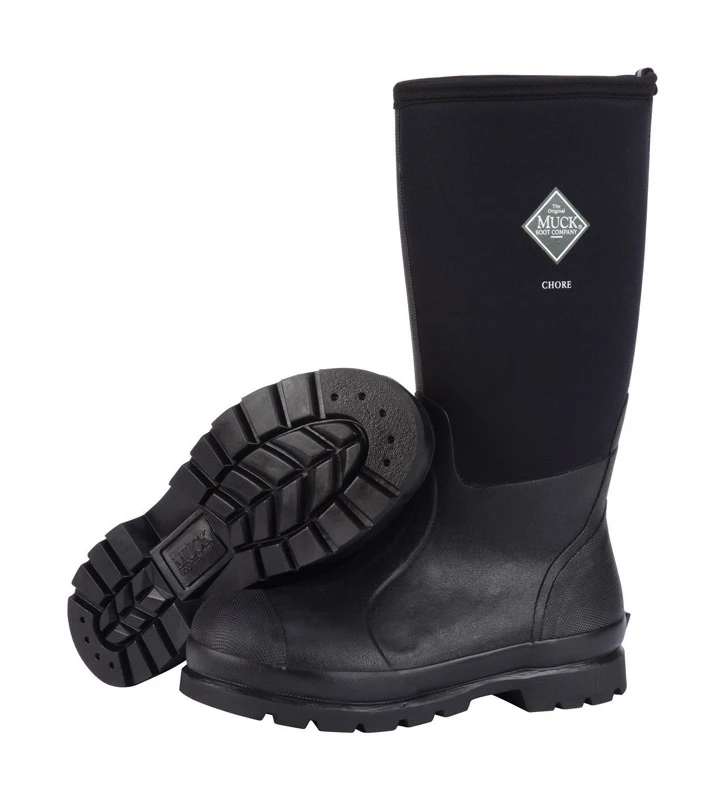 Muck Chore Classic Hi Men's Size 9 Black Waterproof Rubber Work Boot