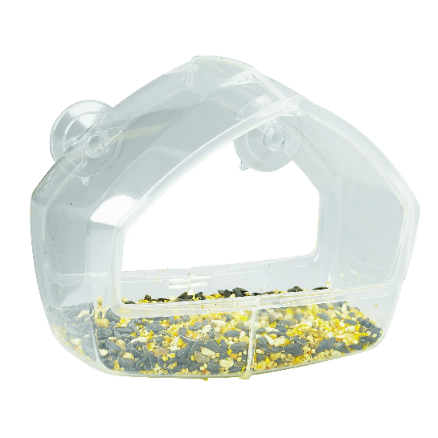 Clear Plastic Window Bird Feeder, 1 Cup Capacity, Model 348