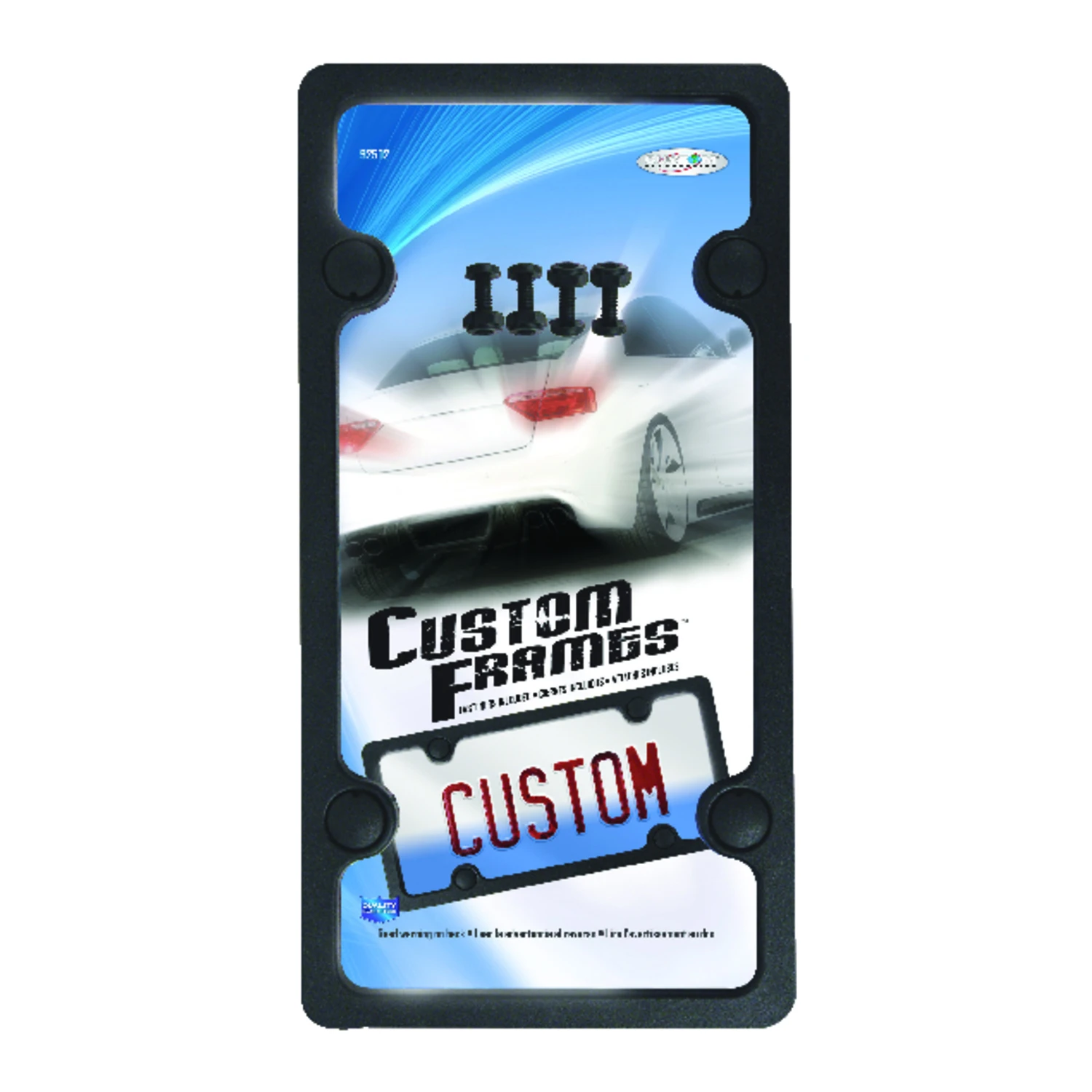 Black Abs License Plate Frame - Model 92502 - Durable And Stylish