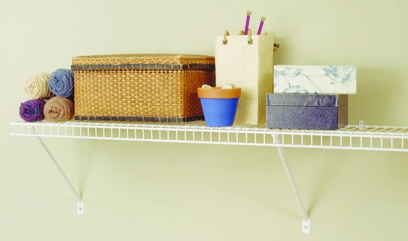 White Wire Shelf Kit, Six Feet by Twelve Inches