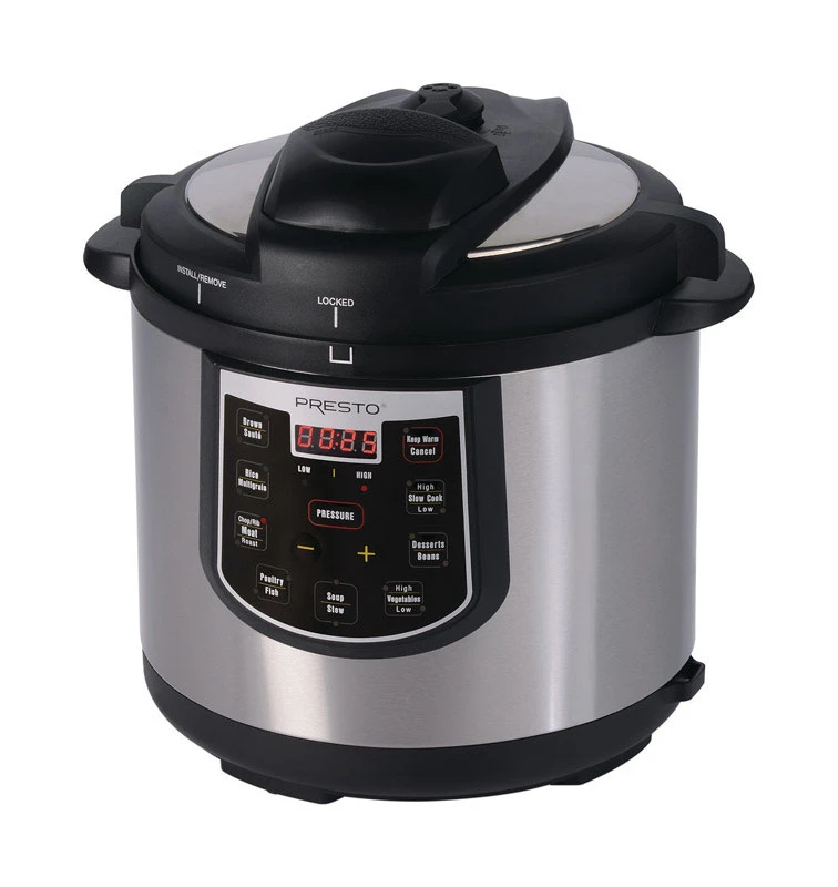 6 Quart Aluminum Electric Pressure Cooker With Digital Controls - Model 02141
