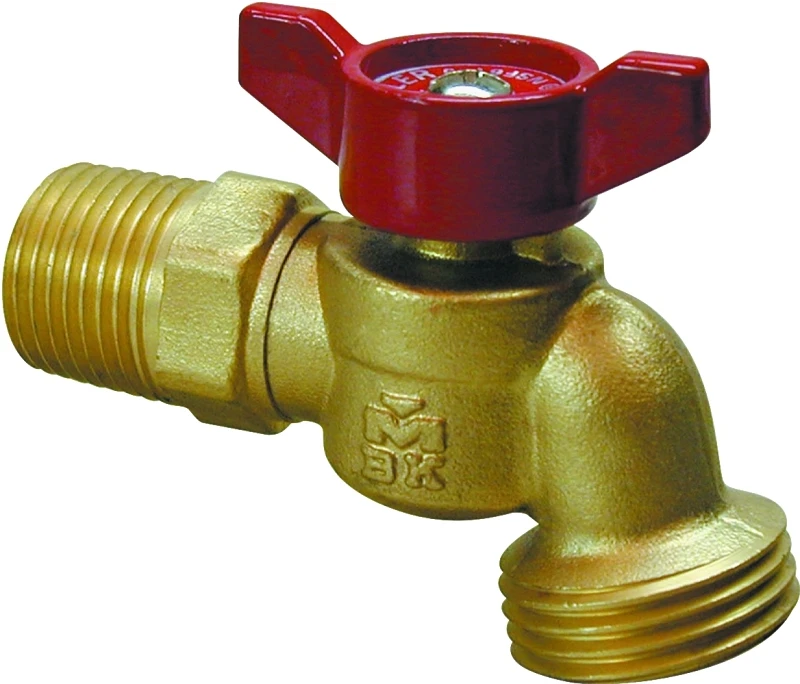 B & K Proline Quartermaster Series 3/4 In. Mip X 3/4 In. Male Hose Thread Brass Hose Bibb