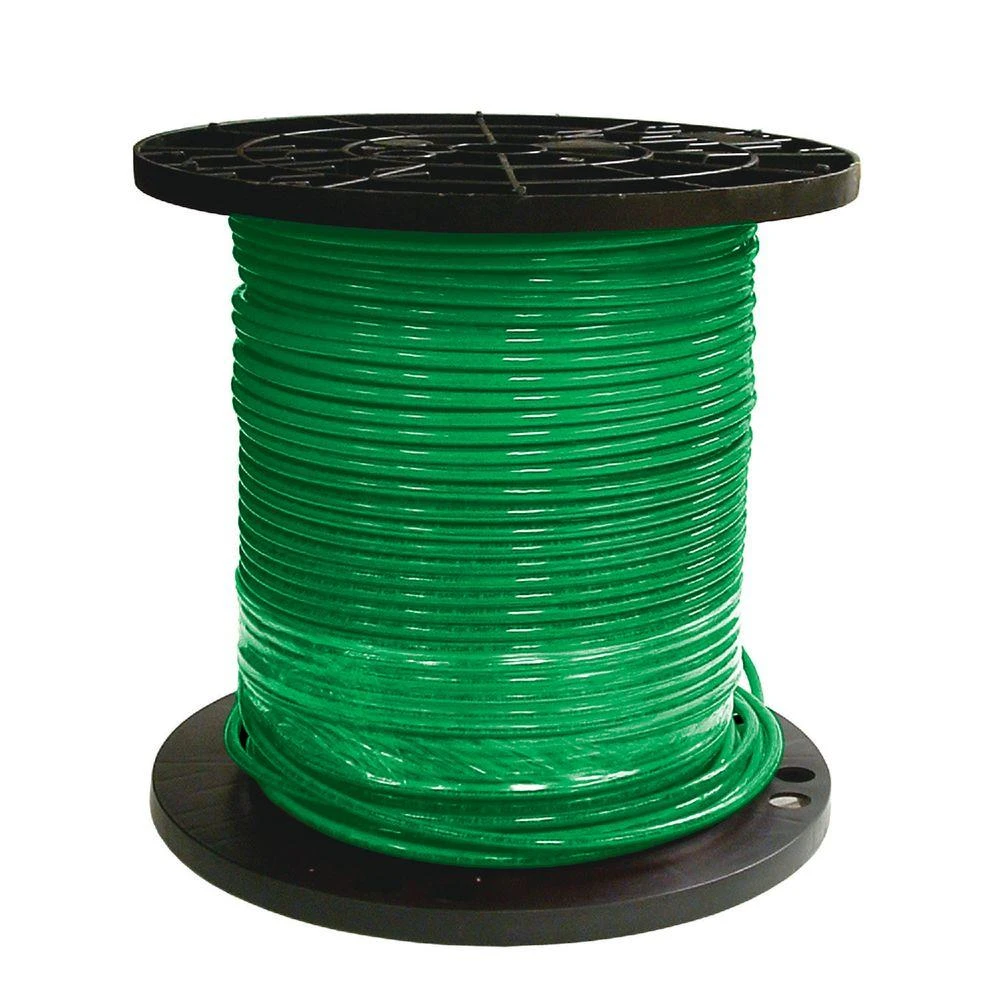 500 Ft. 6 Awg Stranded Green Thhn Electrical Wire - Ul Listed