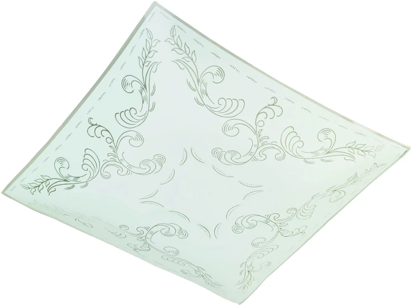 Westinghouse Square White Glass Fan/Fixture Shade 1 pk