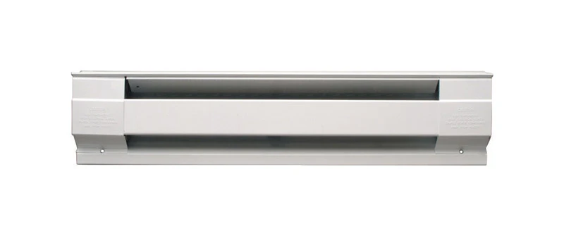White Baseboard Heater 500 Watts 30 Inches Energy Efficient Wall Mount