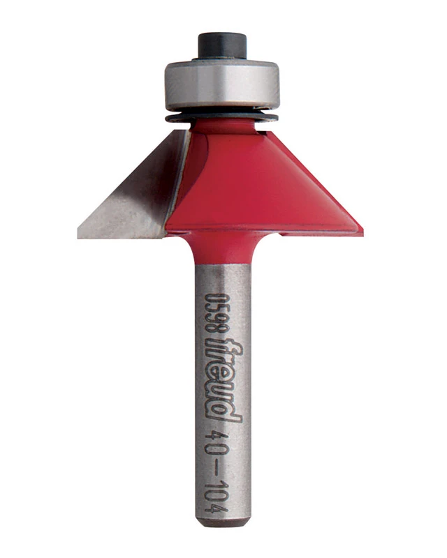 1-11/32 In. Carbide Chamfer Router Bit With 1/4 In. Shank