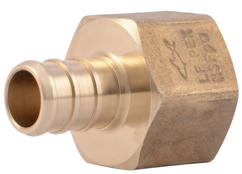 1/2 In. Barb X 1/2 In. Fip Brass Pex Adapter - Lead-free Dzr Brass
