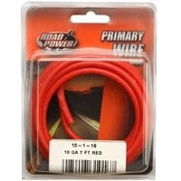 WIRE PRIMARY 10GA7' RED