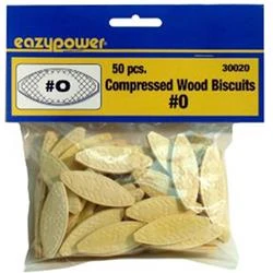 Plate Joiner Wood Biscuits, #0, 50-Pk.