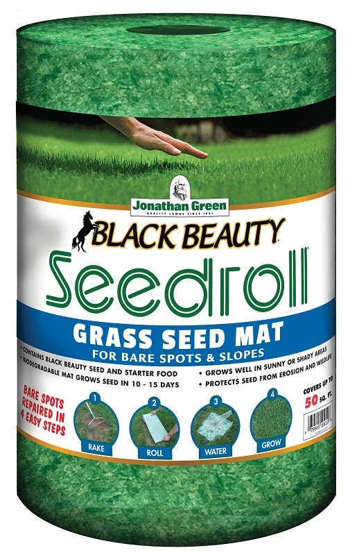 Black Beauty Grass Seed Roll - 50 Sq. Ft. Coverage, Model 10410