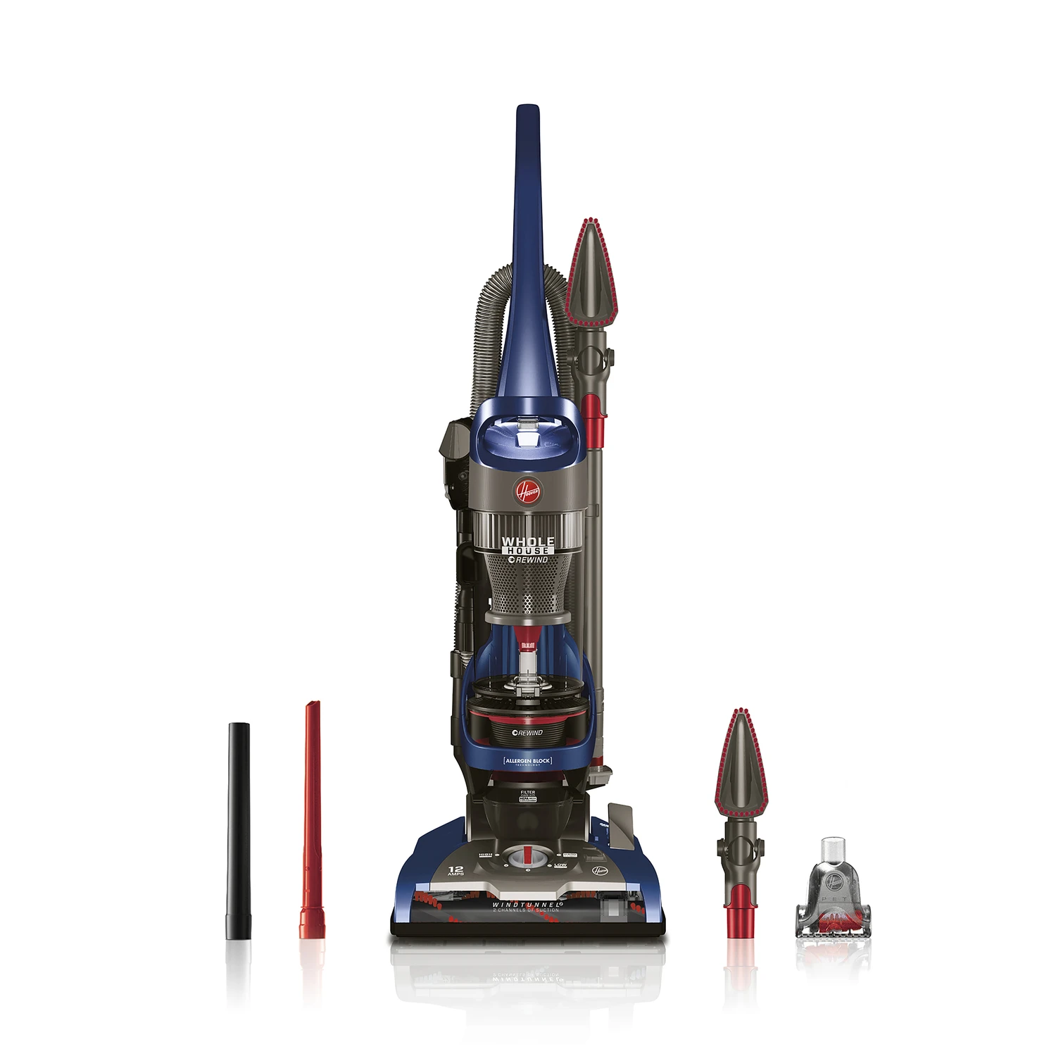 Windtunnel 2 Whole House Bagless Rewind Upright Vacuum Cleaner, 12 Amps
