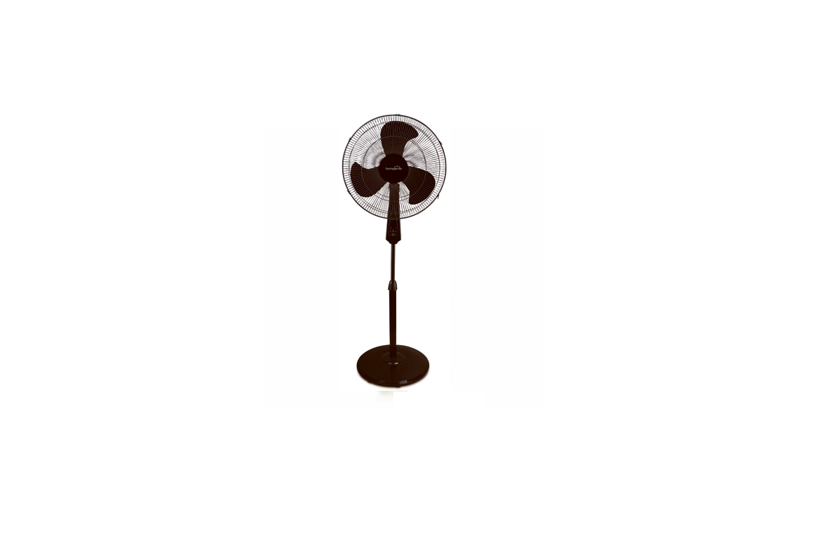 Oscillating Stand Fan, Black, 16-In.
