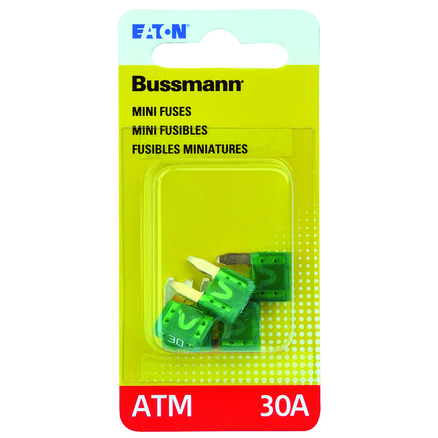 Automotive Fuses, Mini Blade, Green, 30-Amp, 5-Pk.