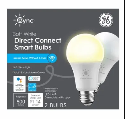 GE Lighting 93128963 A19 60W LED White Light Bulb With Smart Capabilities
