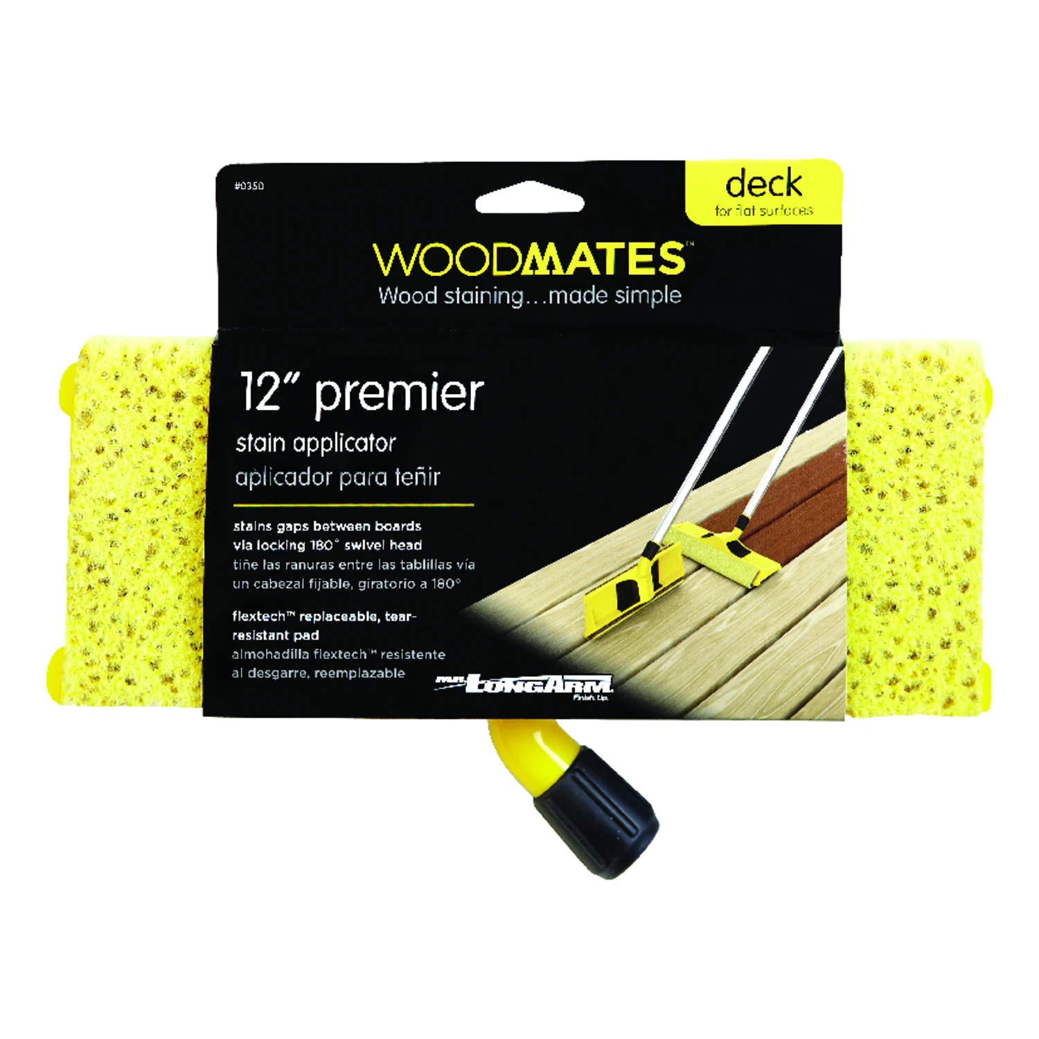 12 In. Wood Stain Pad Refill For Decks - Model 0350