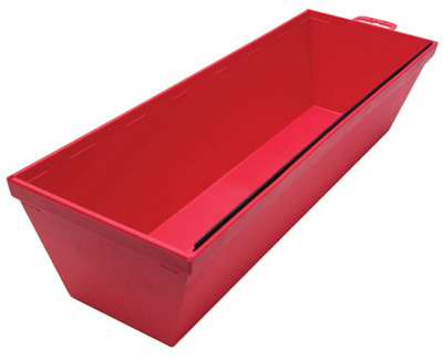 12 Inch Durable Plastic Mud Pan With Metal Scraping Blade