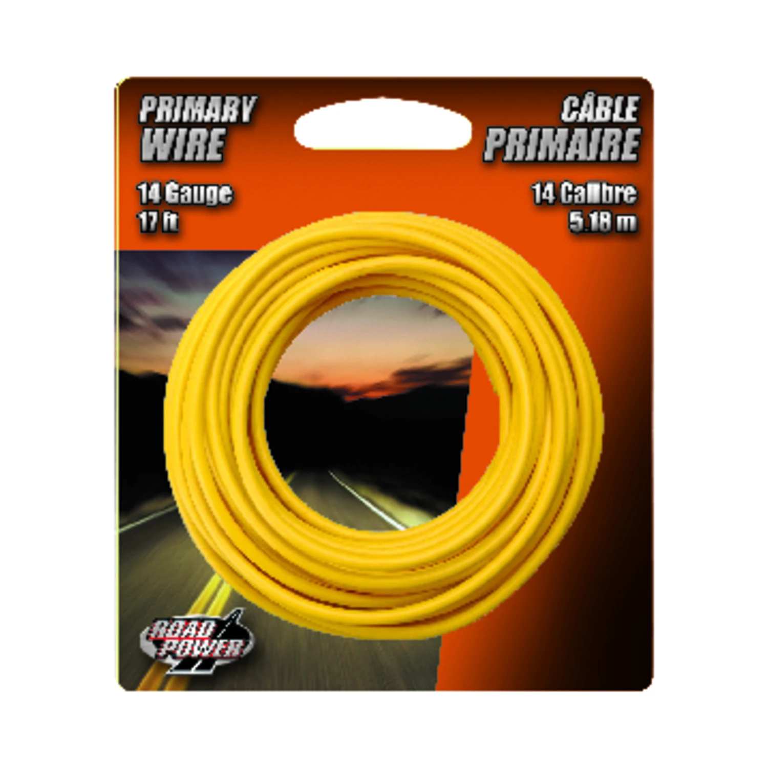 17 Ft. 14 Ga. Pvc-coated Primary Wire, Yellow