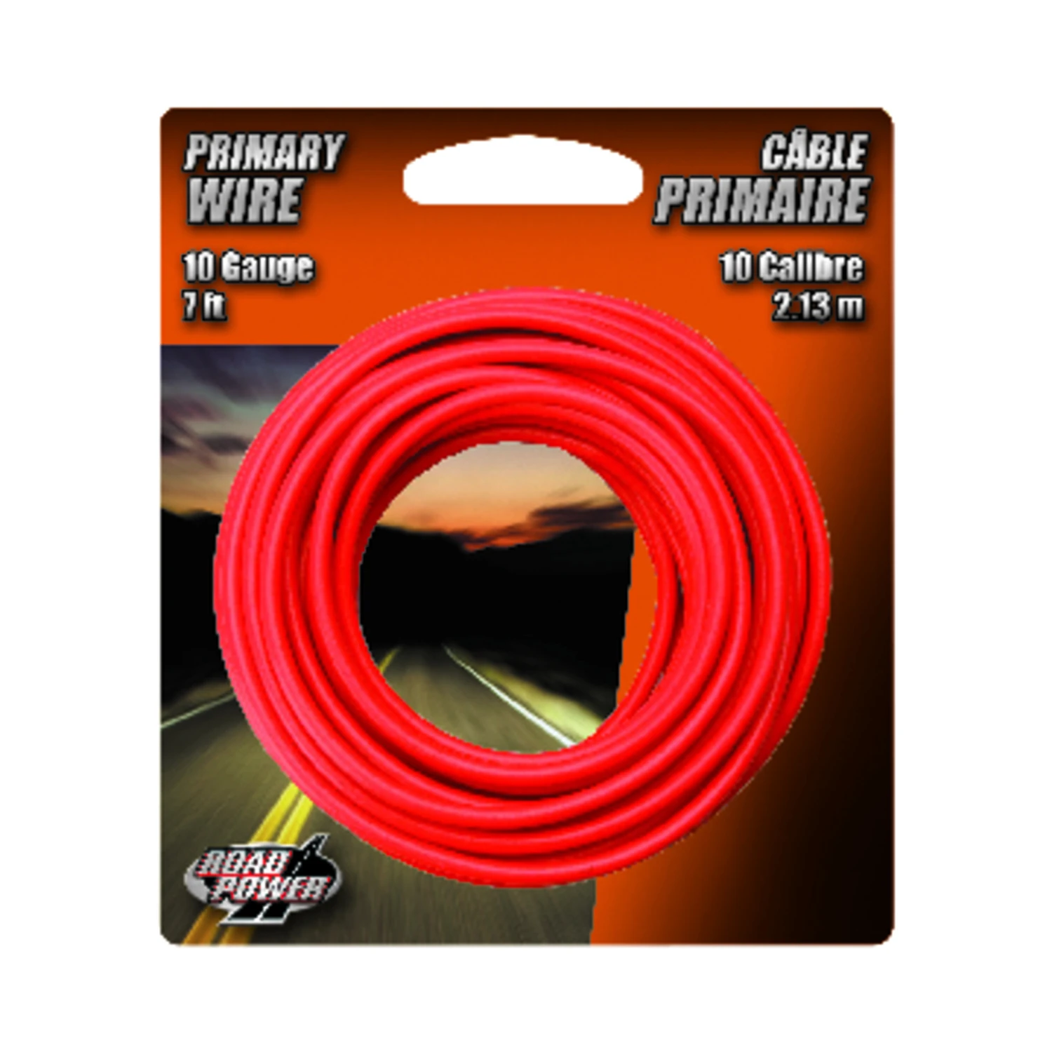 7 Ft. 10 Ga. Pvc-coated Primary Wire, Red