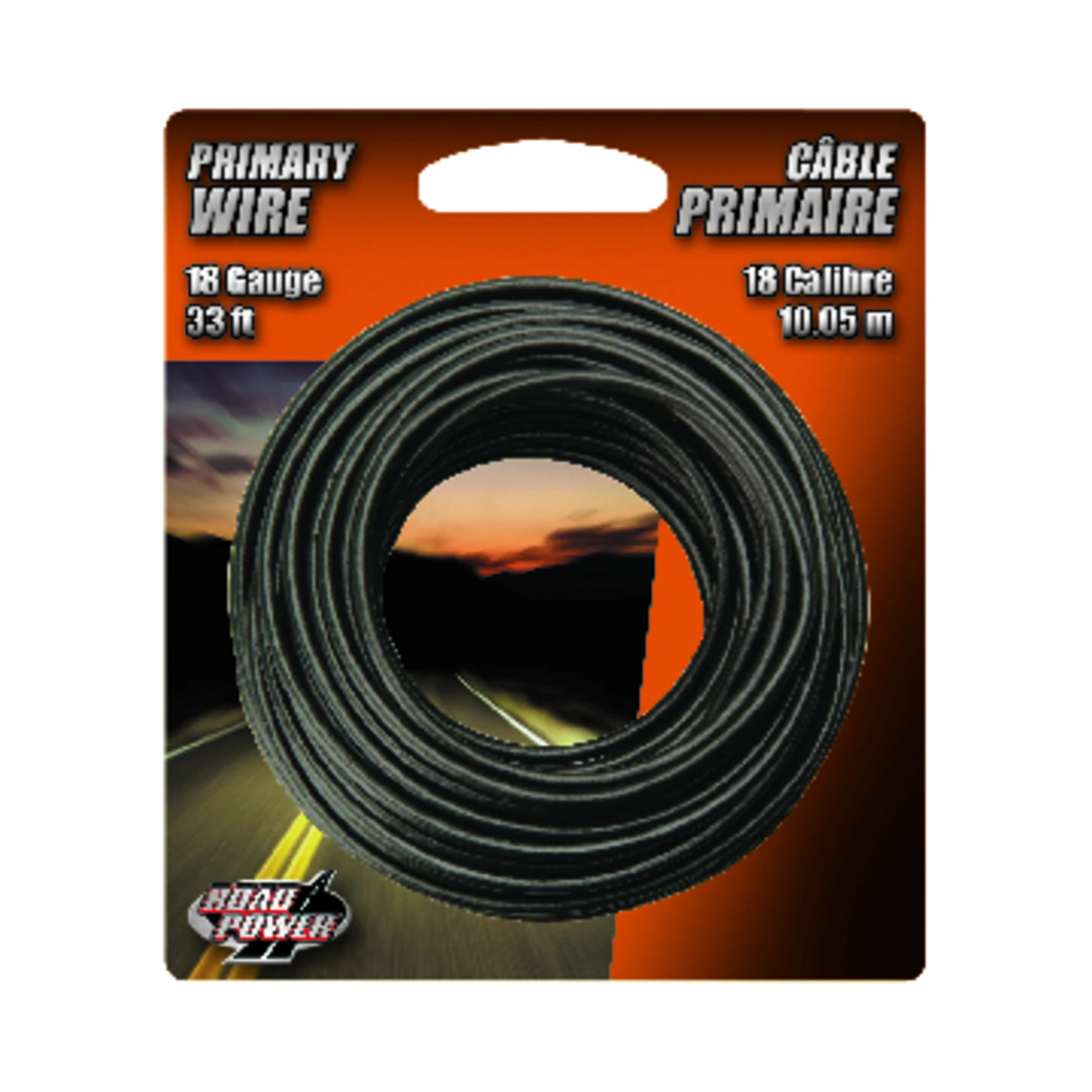 33' BLK 18GA Prim Wire