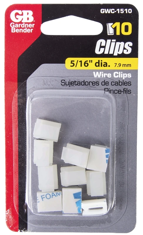 Gardner Bender White Plastic Wire Clip