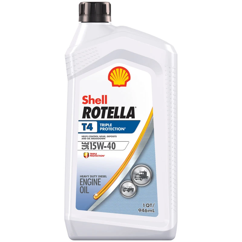 Shell Rotella T 15w40 Quart Triple Protection Motor Oil For Diesel & Gasoline Engines