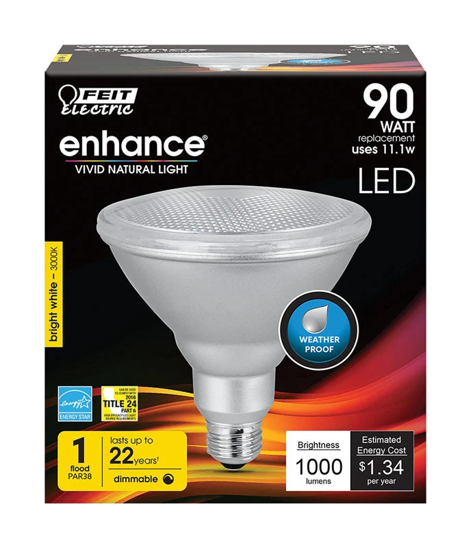 90W Equivalent Bright White PAR38 Dimmable CEC Title 24 Compliant LED Light Bulb (1-Bulb)
