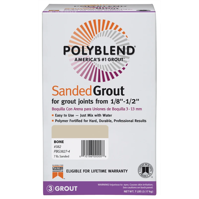 Polyblend Bone Grout 7 Lb For Indoor And Outdoor Use