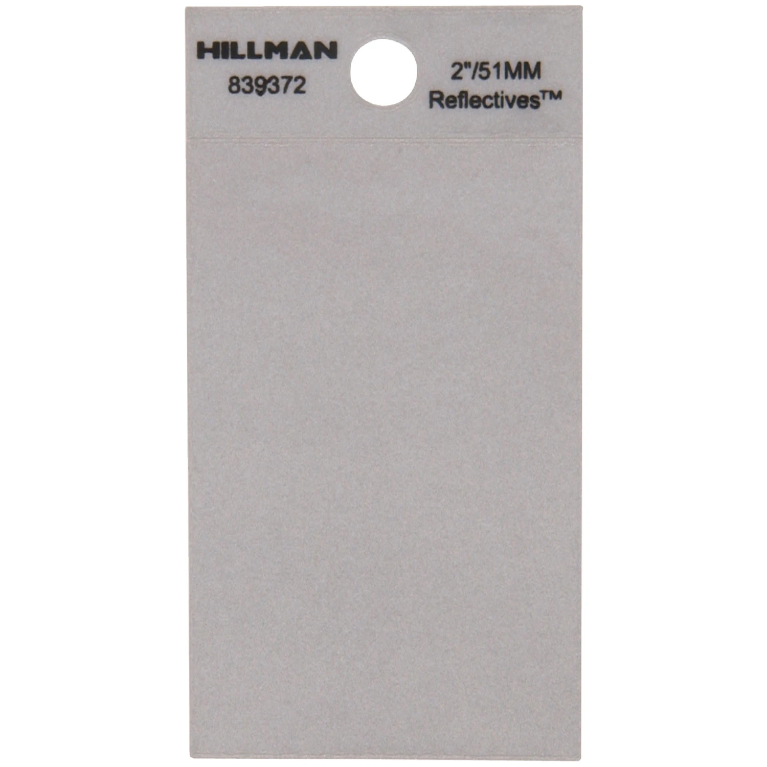 2 Inch Black & Silver Reflec Mylar Blank
