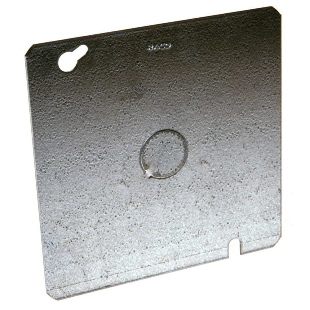 4-11/16 X 1/2-inch Square Steel Knockout Box Cover - Model 833